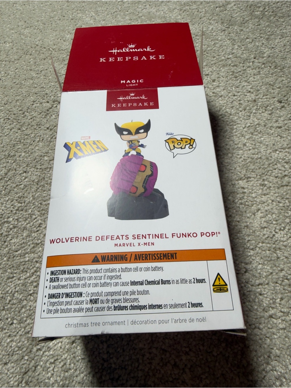 Hallmark Keepsake Marvel X-Men Wolverine Defeats Sentinel Lighted Ornament 2023